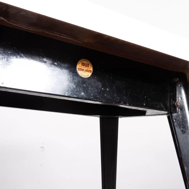 French Rectangular Dining Table by Tolix, 1950s For Sale - Image 9 of 16