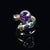 Ajd Crossover Amethyst and Sterling Ring With 14k Gold Accent, Size 4.75 For Sale In Raleigh - Image 6 of 10