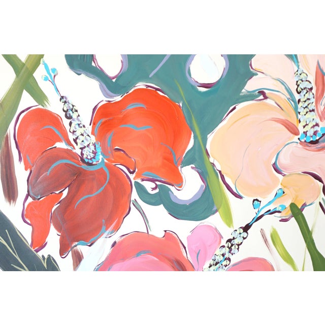 2026, Illustration Style Diptych of Hibiscus Oasis, Tropical Painting on Watercolor Paper by Romina Milano For Sale - Image 10 of 10