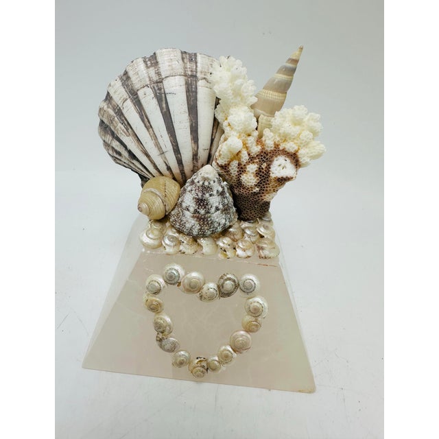 Stone Italian Marble and Shell Sculpture For Sale - Image 7 of 8