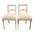 Pair of Swedish Gustavian Painted Side Chairs For Sale