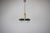 White Czechoslovak Cut Glass and Chrome Pendant Light from Kamenický Šenov, 1970s For Sale - Image 8 of 14