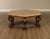 Century Furniture Tuscan Style Large Travertine Top Hexagonal Coffee Table For Sale - Image 15 of 18