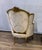 1930s French Louis XVI White Bergere Tufted Wingback Arm Chair - Down Cushion #2 For Sale - Image 5 of 5