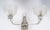 Art Deco Silver-Plated Bronze Wall Sconces with Glass Shades, 1930, Set of 2 For Sale - Image 3 of 8