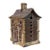 Antique Cast Iron Roof Bank J&e Stevens Architectural Building Still Coin Savings Bank Gold Paint C. 1890 For Sale