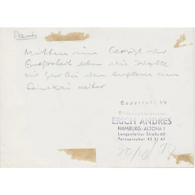 Erich Andres, Fishermen by the Seine, Paris, France, 1950s, Black & White Photograph For Sale - Image 3 of 5