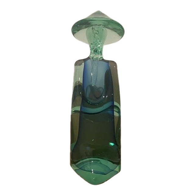 Vintage Archimede Seguso Murano Glass Chinese Agricultural Worker Sculpture, Circa 1960s For Sale