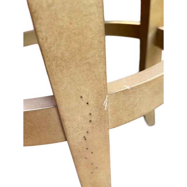 Late 20th Century Ballard Designs Marguerite Swivel Bar Height Counter Stool For Sale - Image 5 of 9