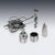 Metal 20th Century Chinese Export Silver Condiment Set, 1900s, Set of 3 For Sale - Image 7 of 18