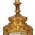 Gold Large Spanish Baroque Giltwood and Marble Torchiere Two-Light Floor Lamp For Sale - Image 8 of 17