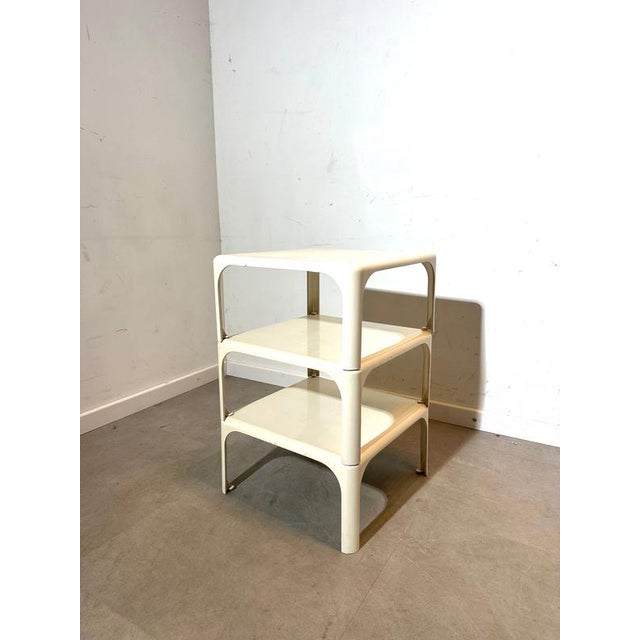 Original Demetrio 45 side table designed by Vico Magistretti for Artemide, an iconic example of Italian radical and...