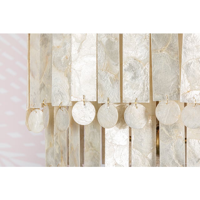 Metal Mitzi Melisa 16 in. 3 Light Pendant in Aged Brass Finish For Sale - Image 7 of 8