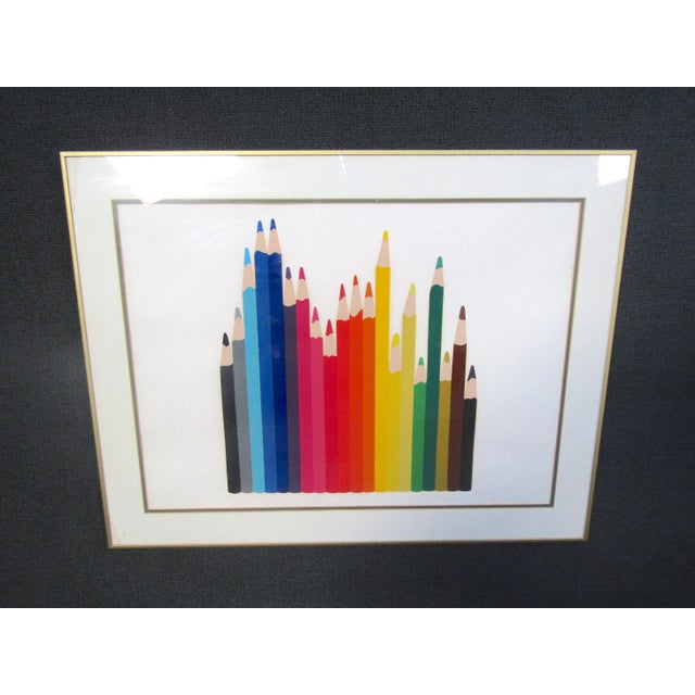 White Framed Pencil Artwork For Sale - Image 8 of 8