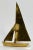 Mid-Century Modern Large Vintage Modern Brass Sailboat For Sale - Image 3 of 4