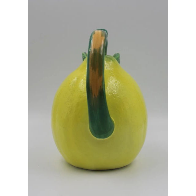 Mid-Century Modern Vintage MCM the Haldon Group Ceramic Lemon Pitcher For Sale - Image 3 of 7