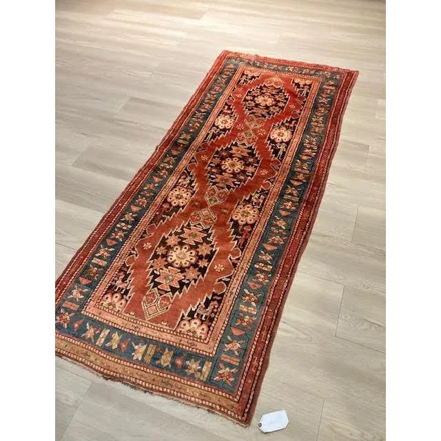 1950s Vintage Karabagh 3'2" X 8' For Sale - Image 12 of 12