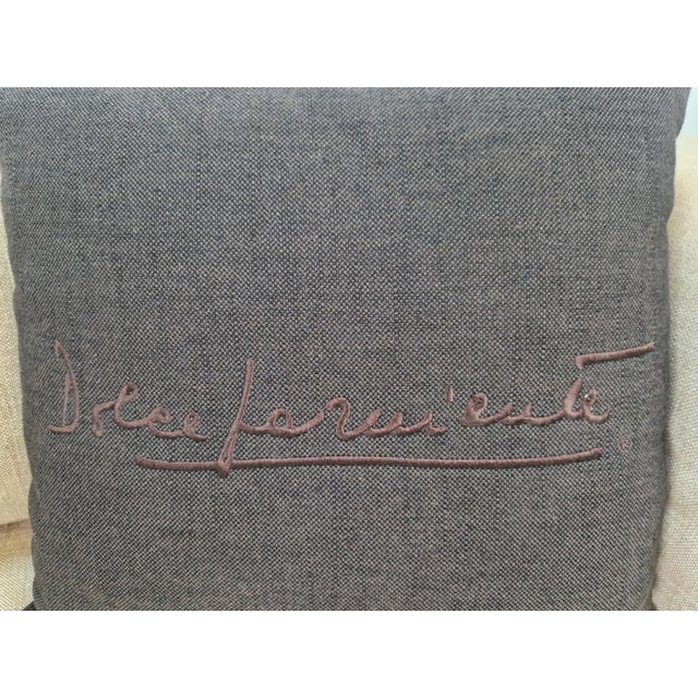 Modern Outdoor Wicker Linen Sofa by DFN SRL for Dolcefarniente Leda, Italy For Sale - Image 15 of 16