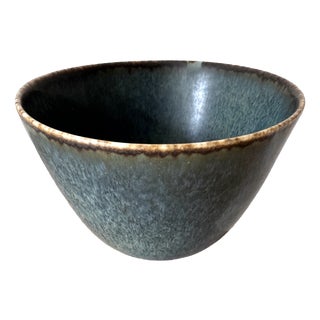 Large Swedish Aru Harfur Glazed Stoneware Bowl by Gunnar Nylund for Rörstrand, 1960s For Sale