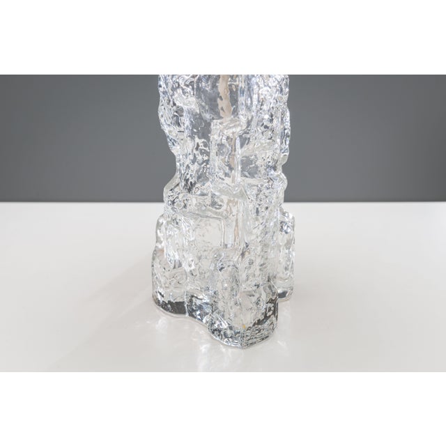Glass Swedish Glass Table Lamp from Reijmyre Glasbruk, 1970s For Sale - Image 7 of 11