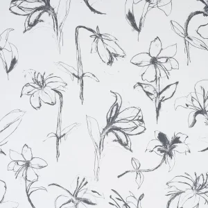 Sample - Schumacher x Hera Ford Close Your Eyes & Remember Wallpaper in Slate
