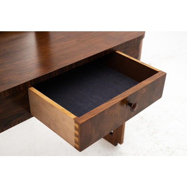 Art Deco Dressing Table with Chair, Poland, 1930s, Set of 2 For Sale - Image 4 of 11