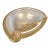 Barovier and Toso Murano Venice Folded Spiral Gold Leaf Bowl Ashtray MCM For Sale