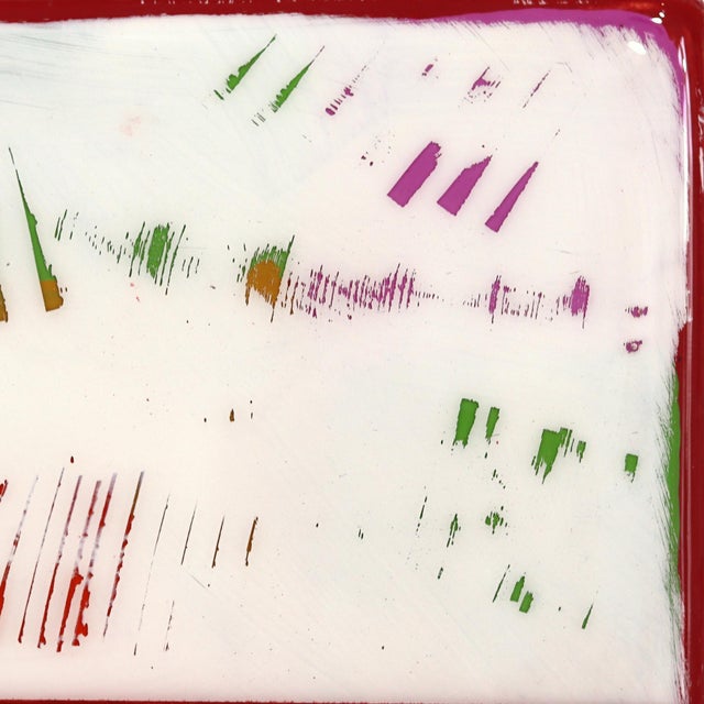 In Tune 75 - Original Abstract Music-Inspired Mixed Media Resin Painting on Wood Panel by Ricky Hunt For Sale - Image 4 of 9