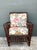 Vintage Stick Rattan Lounge Chair in Vintage Schumacher Paisley For Sale - Image 10 of 12