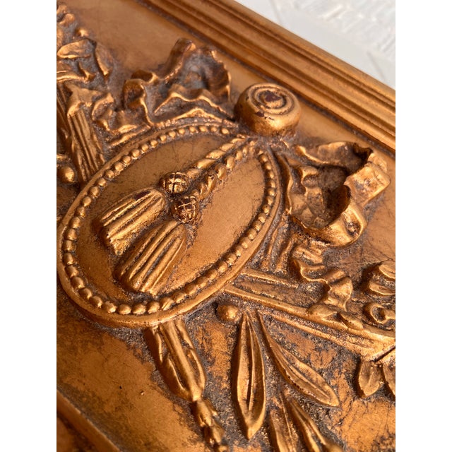 French Louis XVI Style Giltwood Trumeau Mirror 45” H X 27” W For Sale - Image 12 of 12