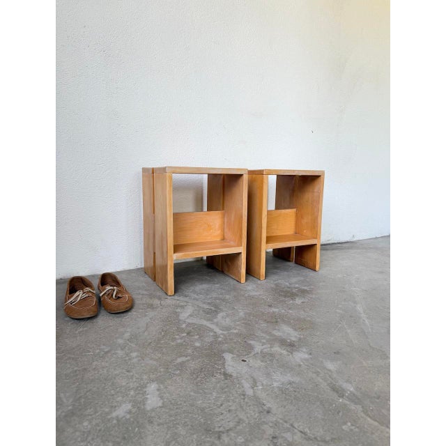 Pine Bedside Tables, 1950s, Set of 2 For Sale - Image 10 of 18