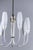 Gold Mid-Century Modern Chandelier with 6 Opaline Glass Shades, 1950 For Sale - Image 8 of 10