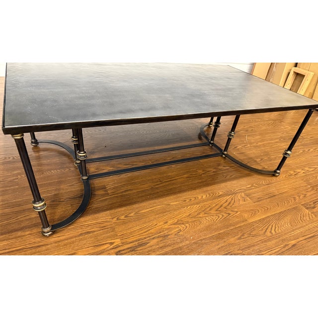 Metal Rectangular Industrial Style/Casual Coffee Table by Century Furniture For Sale - Image 7 of 10