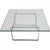 Hans Wegner JH106 coffee table with a table top of glass and a frame of steel. The table is from the 1980s and appears in...