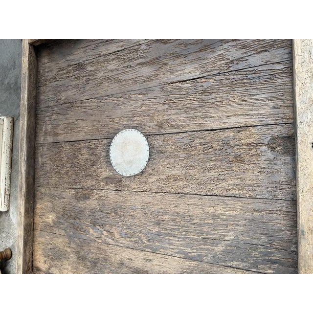 Large Early 20th Century Wine Press Coffee Table For Sale - Image 9 of 11