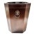 Vintage Mahogany Wood Wastebasket With Brass Lion Head Ring Pulls For Sale