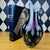Amethyst Large Amethyst Blown Art Glass Vase With Millefiori Floral Murrine, 13" For Sale - Image 8 of 11