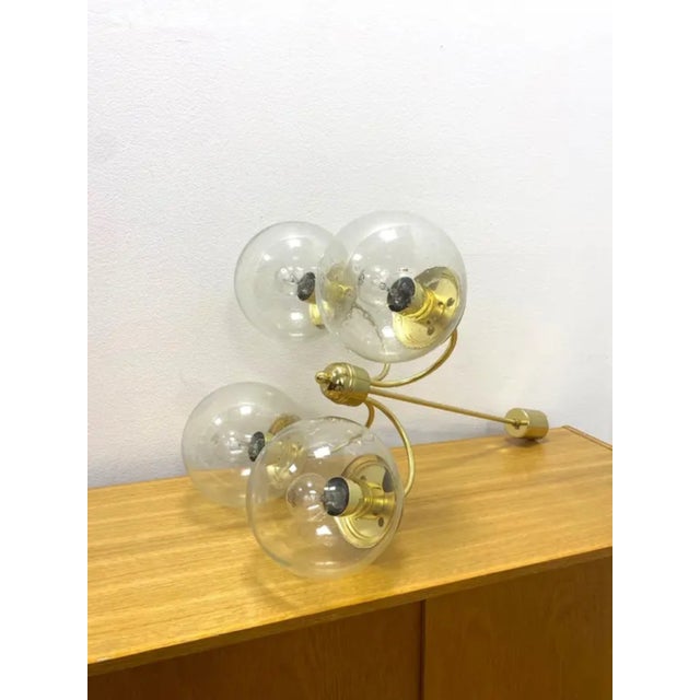 Vintage Chandelier by Kamenický Šenov, 1960s For Sale - Image 4 of 10