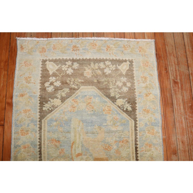 Zabihi Collection Dramatic Persian Kurd Bidjar Antique Rug For Sale - Image 4 of 7