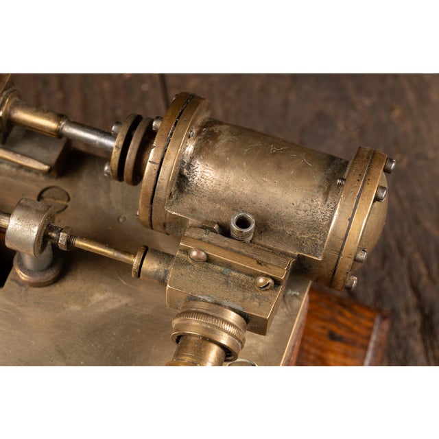 Vintage Brass Steam Engine Valve Gear Demonstration Model For Sale In Chicago - Image 6 of 8