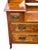 Wood Antique Art Nouveau Burled Walnut Ladies Dresser With Oval Folding Mirrors For Sale - Image 7 of 11