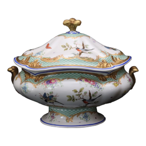 Mid 20th Century Mangani Italian Porcelain Soup Tureen
