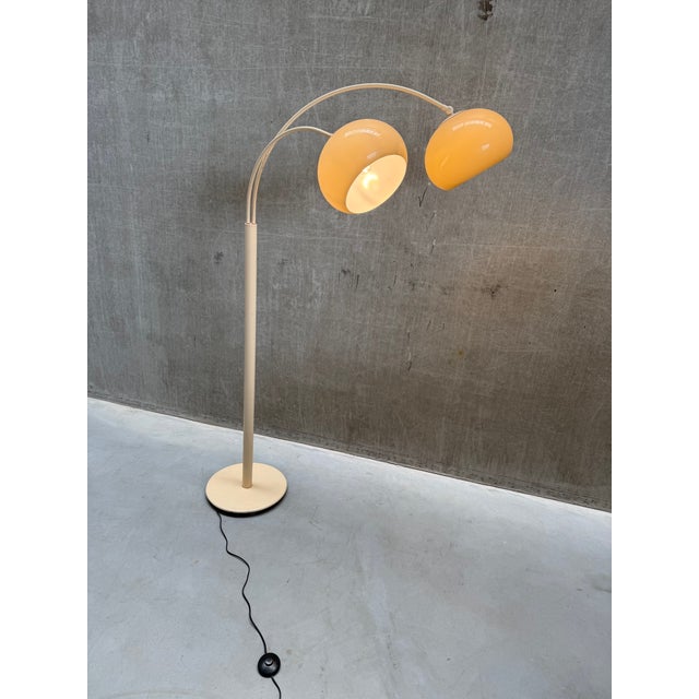 Vintage Double Arch Mushroom Floor Lamp, 1970s For Sale - Image 10 of 11