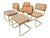 Gold Vintage Italian Marcel Breuer Cesca Chairs and Dining Table- Set of 5 For Sale - Image 8 of 18
