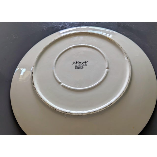 Contemporary 1990s Large Ceramic Charger With Large Paisley Pattern For Sale - Image 3 of 3