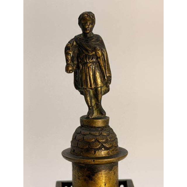 19th-Century Grand Tour Bronze Vendôme Column A finely cast 19th-century Grand Tour bronze model of the Vendôme Column in...