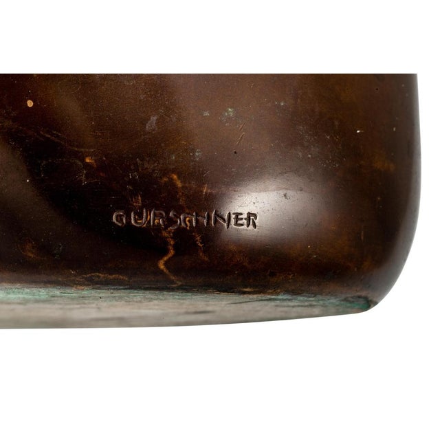 Art Nouveau Austrian Bronze Vase by Gustav Gurschner, 1912 For Sale - Image 3 of 6