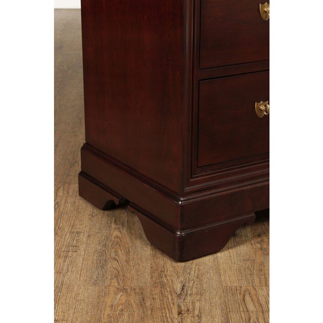Stickley Marseilles Louis Philippe Style Cherry Tall Chest For Sale - Image 13 of 18