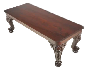 Mid 20th Century Chippendale Carved Wooden Sofa Accent Table