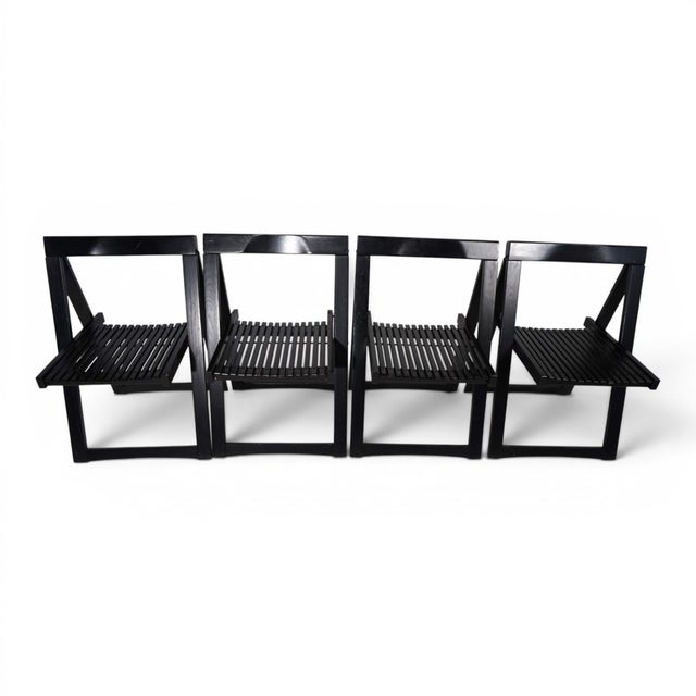 Trieste Folding Chairs by Aldo Jacobi for Bazzani, 1960, Set of 4 For Sale - Image 14 of 17